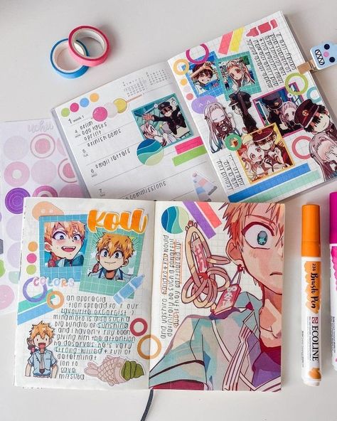 Anime Cards, Naruto One Piece, Dragon Ball Z Anime, Anime Journal, Bullet Journal Aesthetic, Sketchbook Art Journal, Bullet Journal Design Ideas, Anime Crafts, Bullet Journal Themes