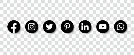 Social Media Png For Editing, Instagram Ka Logo, Social Media Logos Icons Png, Social Media Logos Png, Photo Logo Design Style, Photography Logo Design Png, Png Images For Editing Logo, Editing Logo Design Png, Social Media Background Design