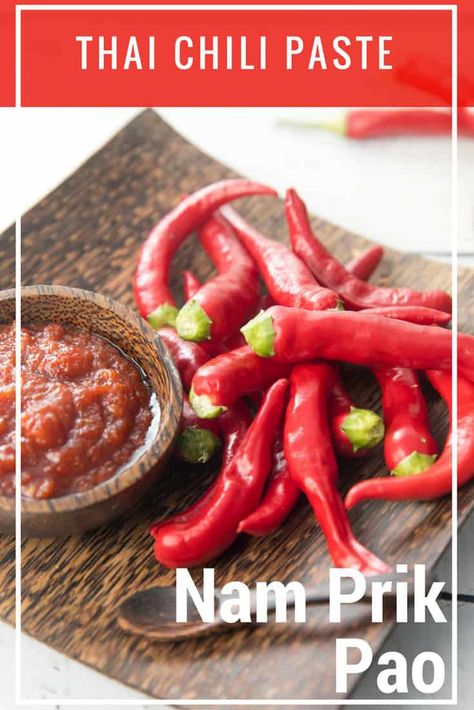 Let's Make Homemade Thermomix Thai Chili Paste! I have a surplus of chillies from my garden at the moment so I'm sharing this delicious Thai Chili sauce! #Thai #Chilli #Thermomix Thai Chili Paste Recipe, Nam Prik Pao, Chili Paste Recipe, Thai Chili Paste, Thai Dipping Sauce, Nam Prik, Thai Chilli, Chili Pepper Recipes, Thai Chili Sauce