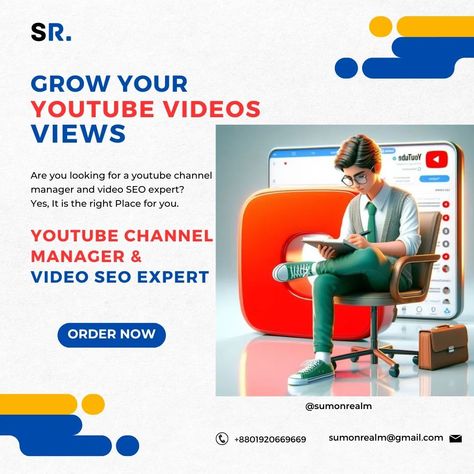 Youtube Channel Manager & Video SEO Expert. Are you looking for a youtube channel manager and video SEO expert? Yes, It is the right place for you. Grow Your YouTube Videos Views. #Youtubechannelmanager #youtubevideoseo #videoseoexpert #youtubechannelseo #digitalmarketingexpert #youtubemarketing #youtubechannels #youtubechannel #youtuber #seoexpert #socialmediamanagement #socialmediapostdesign #socialmediapost #socialmediamarketing #youtubeseo #SEOAudit #videoviews #unitedkingdom #uni... Video Seo, Yes It Is, Digital Marketer, Youtube Marketing, Seo Expert, You Youtube, Social Media Manager, Social Media Post, Bristol