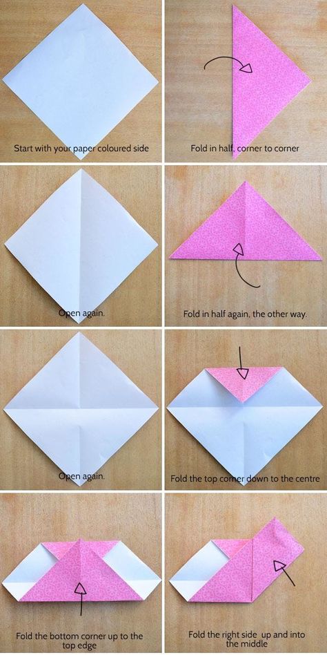 Origami heart Koi Origami, Money Origami Heart, Easy Origami Heart, Origami Shapes, Simple Origami, Origami Bookmarks, Origami Star Box, Origami Wedding, Origami Bookmark