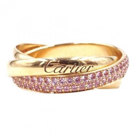 Clean Girl Essentials, Rings Cartier, Cartier Trinity Ring, Pink Gold Ring, Ring For Women Gold, Girl Essentials, Pink Gold Rings, Cartier Gold, Trinity Ring