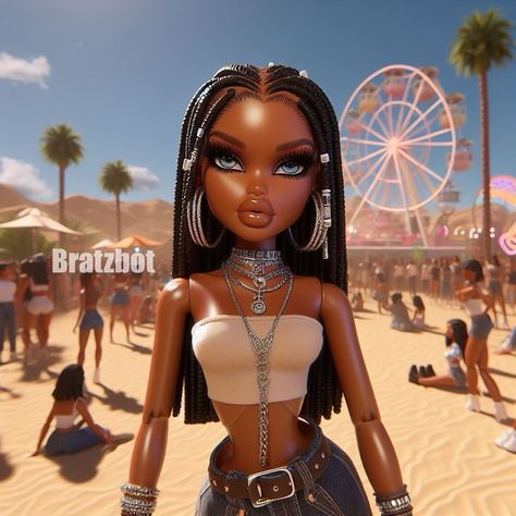 Bratz at @coachella Bratz Inspired Makeup, Bratz Sasha, Inspired Makeup, Braids Hair, Bratz Doll, Picture Ideas, Braided Hairstyles, Braids, Makeup