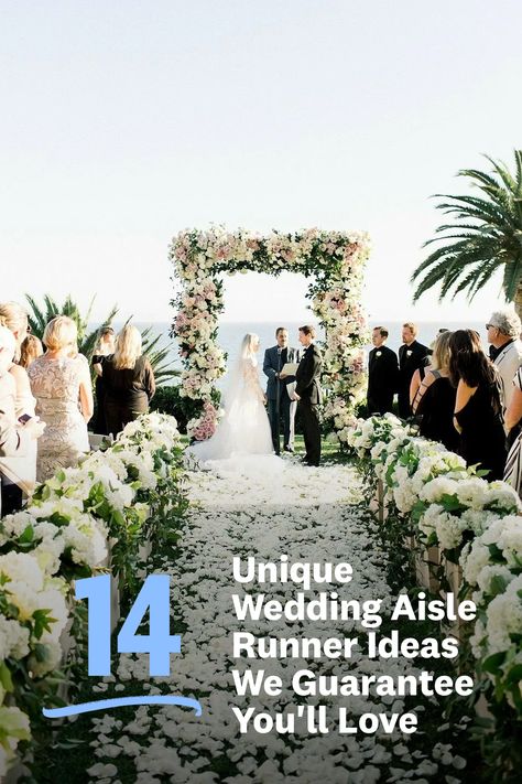 unique wedding aisle runners (Photography: Brett Hickman Photographers) Unique Aisle Runner, Wedding Isles Outdoor, Wedding Aisle Runner Ideas, Wedding Runner Aisle, Unique Wedding Aisle, Aisle Runner Ideas, Wedding Aisle Decorations Outdoor, Wedding Aisle Runners, Wedding Isle Runner