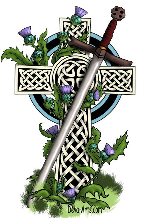 Scotland Tattoo, Scottish Thistle Tattoo, Scottish Tattoo, Scottish Tattoos, Thistle Tattoo, Scottish Quotes, Celtic Cross Tattoos, Celtic Crosses, Irish Tattoos