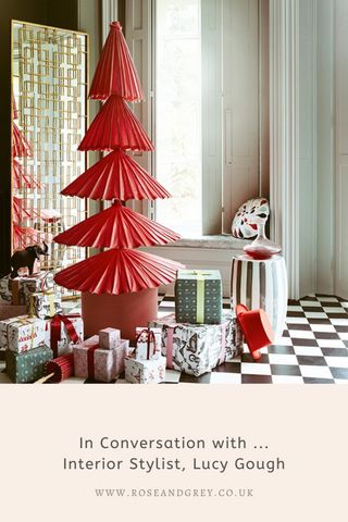 In Conversation with … Interior Stylist, Lucy Gough – Rose and Grey Warm White Fairy Lights, White Fairy Lights, Alternative Christmas, Creative Christmas Trees, Alternative Christmas Tree, Festival Diy, Navidad Diy, Christmas Trends, Interior Stylist