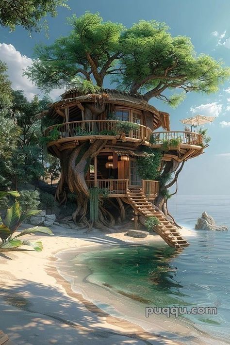 Tree House Designs For Kids, House In Tree, Maximalism Aesthetic, Treehouse Construction, Cozy Maximalism, Kitchen Pullout, Treehouse Design, Luxury Tree Houses, Fantasy Houses