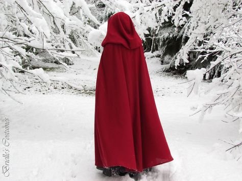 Red Cloak, Monster Hoodie, Cape Pattern, Fantasy Magic, Red Cape, Cyberpunk Fashion, Hooded Cape, Halloween Costume Contest, Costume Contest