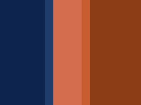 Terracotta With Blue, Terracota Blue Palette, Blue And Terracotta Kitchen, Copper Couch, Terra Cotta And Blue Living Room, Blue And Terracotta Color Palette, Terracotta Blue Color Palettes, Copper Palette, Copper And Blue