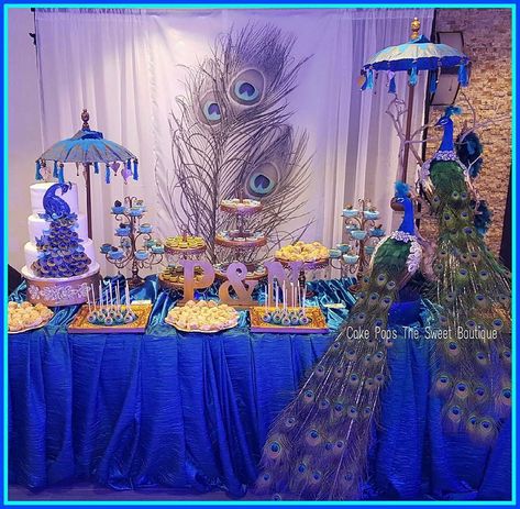 Peacock Reception Decor, Peacock Theme Decoration, Peacock Party Decorations, Egyptian Tea, Peacock Wedding Decorations, Peacock Birthday Party, Umbrella Centerpiece, Turquoise Wedding Decorations, Peacock Wedding Inspiration