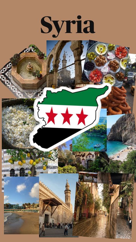 A little taste of syria Syria Aesthetic Wallpaper, Syria Revolution, Syria Wallpaper, Syria Aesthetic, Syrian Aesthetic, Syrian Culture, Syria Before And After, Syrian Revolution, Syrian Flag