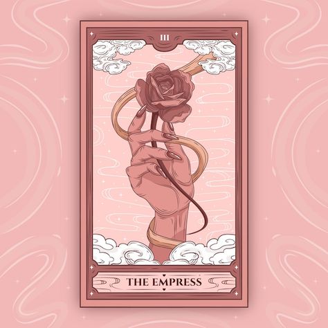 Hand Drawn Tarot Cards, Tarot Cards Illustration, Pink Tarot Cards, Tarot Cards Aesthetic, Pink Tarot, Tarot Card Artwork, Tarot Cards Art Illustration, Tarot Design, Cards Illustration