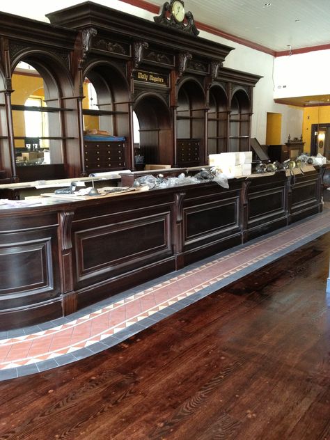 Irish Victorian Bar... almost complete Victorian Bar Design, Bar Furniture Ideas, Irish Pub Interior, Bar Mirrors, Saloon Decor, Victorian Bar, Irish Bar, Pub Interior, Cave Home