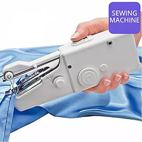 Handy Dandy Portable Sewing Machine    #Clothing #NewItems #Fashion #Home Handheld Sewing Machine, Sewing Machine Stitches, Sewing 101, Needle Threader, Quick Stitch, Electric House, Handy Dandy, Mini Hands, Thread Spools