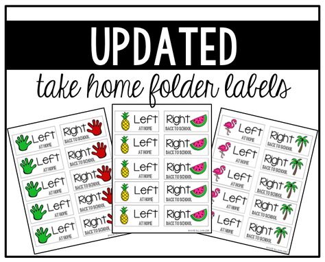 Tons of designs for take home folder labels. In color and black & white options too! Take Home Folder Labels, Positive Notes Home, Take Home Folders, Sight Word Bingo, Work Folders, Spanish Colors, Word Bingo, Parent Contact, Folder Labels