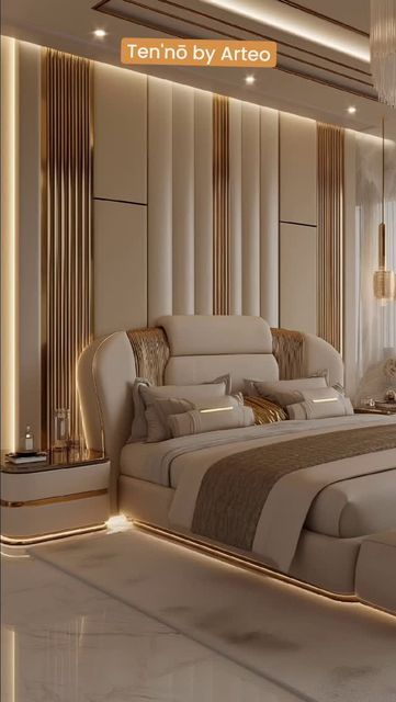 Royal Luxury Bedroom Furniture, Luxurious Bedrooms Master Modern, Luxurious Bedrooms Master, Hotel Inspired Bedroom, Royal Bedroom Design, Bedroom Pop Design, Bedroom Beds, Unique Bedroom Design, Luxury Bedroom Furniture