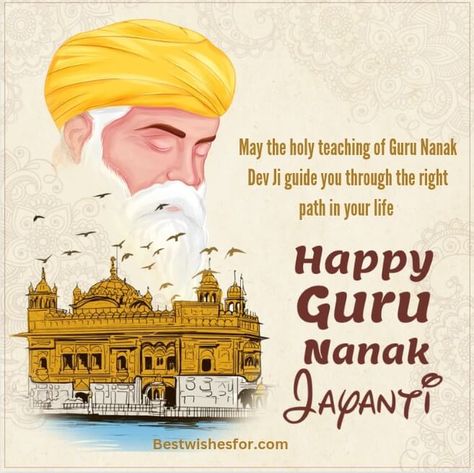 Happy Gurpurab 2022 Wishes, Messages & Greetings | Best Wishes Guru Nanak Jayanti Wishes, Happy Gurupurab, Happy Gurunanak Jayanti, Guru Purab, Happy Guru Nanak Jayanti, Guru Nanak Ji, Guru Nanak Dev Ji, Guru Nanak Jayanti, Nanak Dev Ji