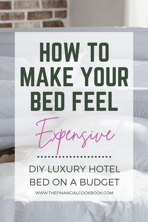 Luxury Bedding For Less, Hotel Bed At Home, Bedroom Like Hotel Inspiration, Make The Perfect Bed, Guest Room Design Luxury, Bed Like Hotel, Luxury Bed Making, Hotel Like Bedding, Luxury Bed Linen