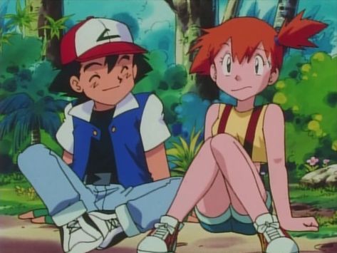 Ash And Misty Matching Pfp, Ash And Misty Fanart, Misty Fanart, Pokemon Misty, Ash Misty, Pokémon Ships, Pokemon Ash And Misty, Ash And May, Misty From Pokemon