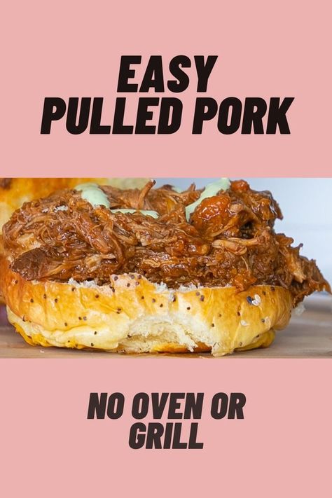 Pulled Pork On Stove Top, Stove Top Pulled Pork, Pulled Pork Stove Top Recipes, Pulled Pork Stove Top, Pulled Pork Sauce Recipe, Pulled Pork Tenderloin, Bbq Pork Roast, Pulled Pork Sauce, Easy Pulled Pork Recipe