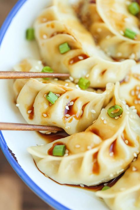 Potstickers Recipe, Won Ton, Diy Snacks, Pregnancy Cravings, Wontons, Asian Inspired Recipes, Ginger Recipes, Freezer Friendly, Inspired Recipes