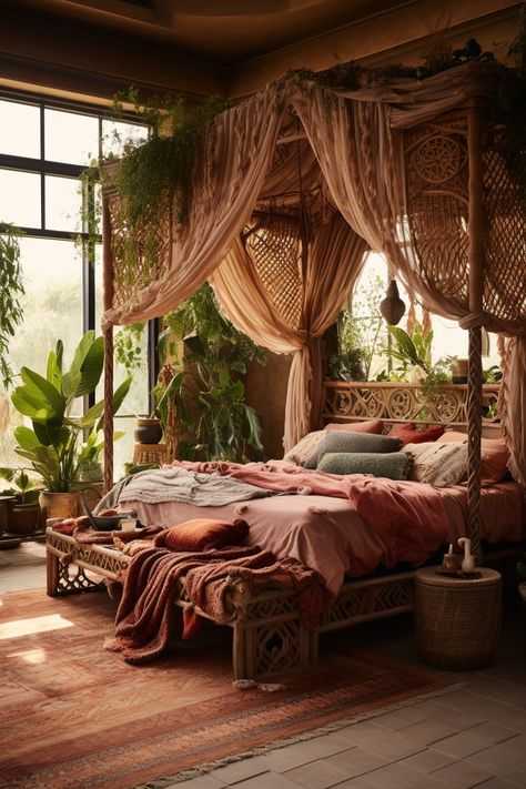 Eclectic Home | Eclectic Interior Design luxury Bedroom Eclectic Vintage, Earthy Home Decor Ideas, Eclectic Interior Design Luxury, Girly Interior Design, Whimsical Bedroom Adult, Apartment Interior Design Ideas, Modern Eclectic Interior Design, Bohemian Style Decor Bedroom, Home Eclectic