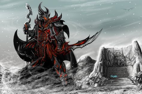 Skyrim Daedric Armor, Fun Drawing Games, Skyrim Fanart, Art Games For Kids, Skyrim Wallpaper, Daedric Armor, Skyrim Game, Skyrim Art, Elder Scrolls Art