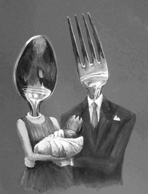 Art spoon fork equals spork 강아지 그림, Weird Art, Pics Art, Surreal Art, Art Plastique, Artsy Fartsy, Bones Funny, Forks, Skateboarding