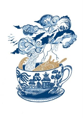 Storm In A Teacup Tattoo, Spiritual Dance, Rad Tattoos, Tea Tattoo, Teacup Tattoo, Henna Hands, Storm In A Teacup, Good Trip, Pretty Tattoo