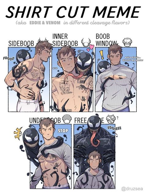 Eddie Venom, Shirt Cut Meme, Eddie Brock Venom, Venom Art, Venom Comics, Marvel Venom, Avengers Comics, Marvel Jokes, Avengers Funny