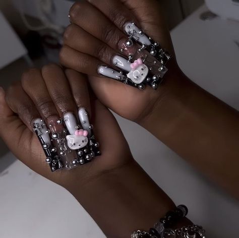 Polygel Nails, Long Acrylic Nails Coffin, Long Square Acrylic Nails, Acrylic Nails Coffin, Square Acrylic Nails, Dope Nails, Best Acrylic Nails, Long Acrylic Nails, Baby Winter