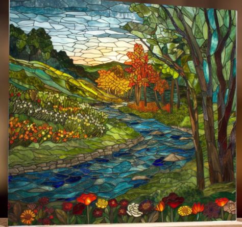 River Mosaic, Mosaic Crafts, Mosaic