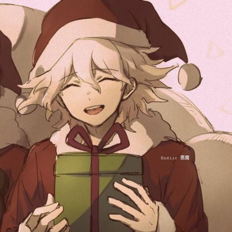 Nagito X Chiaki X Hajime, Danganronpa Christmas Matching Icons, Danganronpa Christmas, Chiaki And Hajime, Scene Pfp, Danganronpa Pfp, Komaeda Nagito, Danganronpa Icons, Goodbye Despair