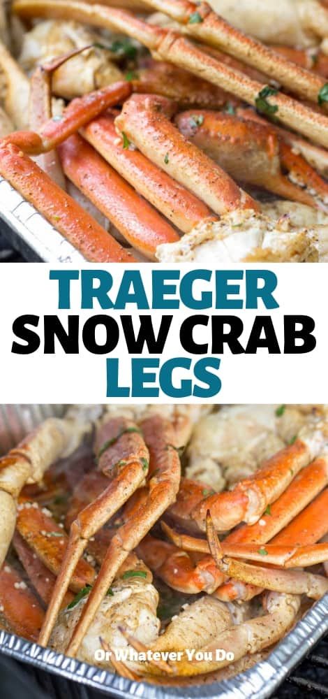 Grill Crab Legs Recipes, Smoked Snow Crab Leg Recipes, Traeger Seafood Recipes, Grilled Snow Crab Legs Recipe, Grilled Crab Legs, Crab Legs On The Grill, Wood Pellet Grill Recipes, Grilled Crab, Crab Legs Recipe