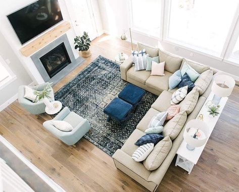 Great Home Project: Refresh Your Living Room.   https://www.houzz.com/ideabooks/79215678/list/great-home-project-refresh-your-living-room    #blogoftheday #transitionallivingroom #homeowners #homebuilders #craftsmanship #livingroomdesigns Living Room L Shaped Couch Layout, Living Room L Couch, Double Sofa Living Room Layout, L Shape Couch Living Room Layout, L Shaped Sectional Living Room Layout, L Sectional Living Room Layout, L Shaped Couch Living Room Layout, L Couch Living Room, L Shaped Living Room Layout