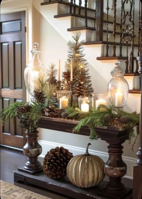 Christmas Entry, Shaytards, Christmas Decor Inspiration, Christmas Mantel Decorations, Fall Thanksgiving Decor, Christmas Themes Decorations, Christmas Mantle, Have Inspiration, Christmas Mantels