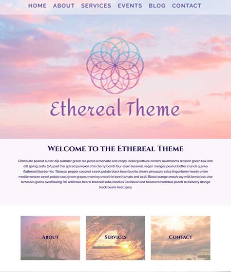 Third Eye Design, Ethereal Theme, Mediterranean Sweet Potatoes, Spiritual Website, Spiritual Branding, Elegant Website Design, Website Themes Wordpress, Wellness Website, Web Design Packages