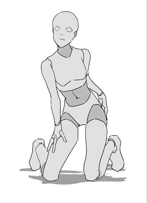 Poses Drawing Male Standing, Active Poses Drawing, Anime Tank Top Drawing, Crawling On Floor Pose Reference, Drawing Base Bunny Suit, Hand On Thigh Drawing Reference, Pinching Cheeks Drawing, Pose Reference With Bird, Straight Couple Drawing Base