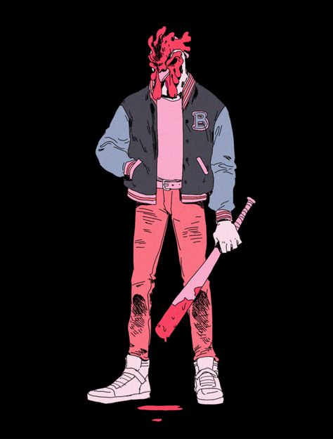 Hotline Miami Art, Baby Hotline, Nail Bat, Miami Wallpaper, Rayquaza Pokemon, Miami Tattoo, Payday 2, Hotline Miami, Nice Person