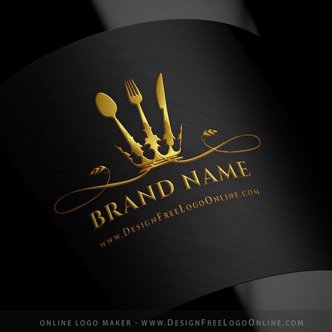 Catering Business Logo, Luxurious Restaurant, Resturant Logo, Food Company Logo, Food Brand Logos, Free Business Logo, Logo Maker Free, Restaurant Logos, Catering Logo