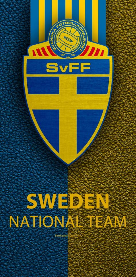 Sweden Football, Football Aesthetic, Team Wallpaper, Football Wallpaper, Cool Backgrounds, Porsche Logo, Football Team, Fifa, Sweden