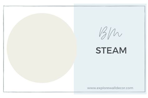 Steam Paint Benjamin Moore, Steam Benjamin Moore Walls, Benjamin Moore Steam Af-15, Steam Benjamin Moore, Color Spotlight, White Paint Color, Paint Colors Benjamin Moore, Benjamin Moore Paint, White Paint Colors