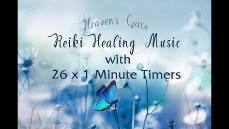 Reiki Timer 1 Min -  Reiki Healing Music with Bells Every 1 Minutes - 26 Positions Reiki Music, Reiki Practice, Reiki Courses, Reiki Room, Reiki Classes, Healing Symbols, Reiki Therapy, Learn Reiki, Healing Music