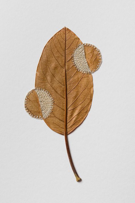 Architectural Trees, Leaf Stitch, Environmental Artist, Crochet Jewlery, Embroidery Leaf, Deco Nature, Embroidered Leaves, Colossal Art, Gorgeous Scenery