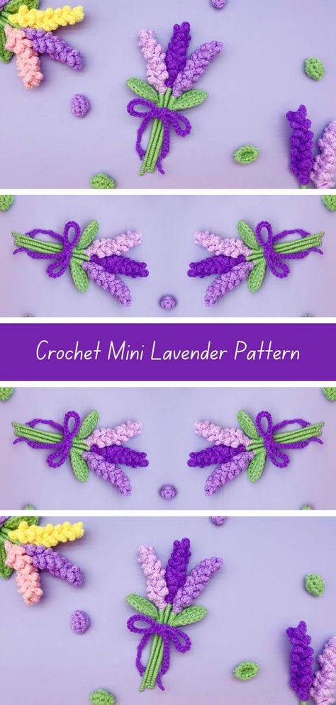 Create your own adorable crochet mini lavender with our easy-to-follow tutorial! Perfect for beginners, this pattern brings a touch of charm to any space. Follow along step-by-step to craft your own delightful lavender creations. Share your finished pieces with us! Crochet Butterfly Applique, Crochet Butterfly Free Pattern, Lavender Pattern, Butterfly Patterns, Crochet Butterfly Pattern, Butterfly Tutorial, Butterfly Applique, Applique Tutorial, Crochet Patterns Free Beginner