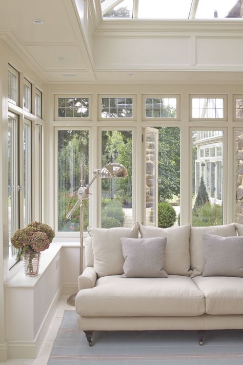 Orangery Interior, Conservatory Interiors, Kitchen Orangery, Conservatory Living Room, Kitchen Conservatory, Orangery Extension, Timber Joinery, Conservatory Interior, Conservatory Decor