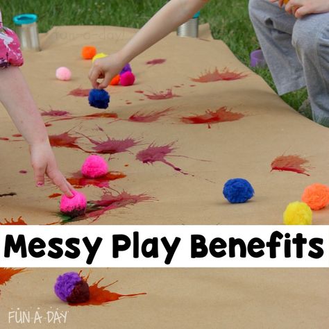 Messy Play Ideas: Everything You Need to Know | Fun-A-Day! Messy Day Activities For Preschool, Dry Messy Play, Messy Day Activities For Kids, Sensory Messy Play Ideas, Outdoor Messy Play Ideas, Messy Play Ideas For Toddlers, Messy Play Activities Preschool, Messy Play Ideas Preschool, Messy Activities For Kids