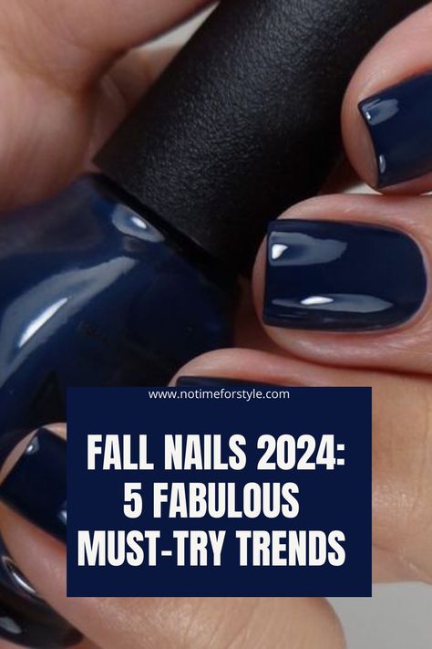 Discover the top 5 must-try trends for your fall nails in 2024, from metallic finishes to deep burgundy hues. Fall Plum Nail Colors, October Nail Polish Colors, Short Nail Winter Colors, Nail Trends November 2024, Fall 2024 Dip Nail Colors, Gel Nails 2024 Trends Fall, Dark Opi Nail Colors, December Nail Ideas Short Simple, Best Fall Nails 2024