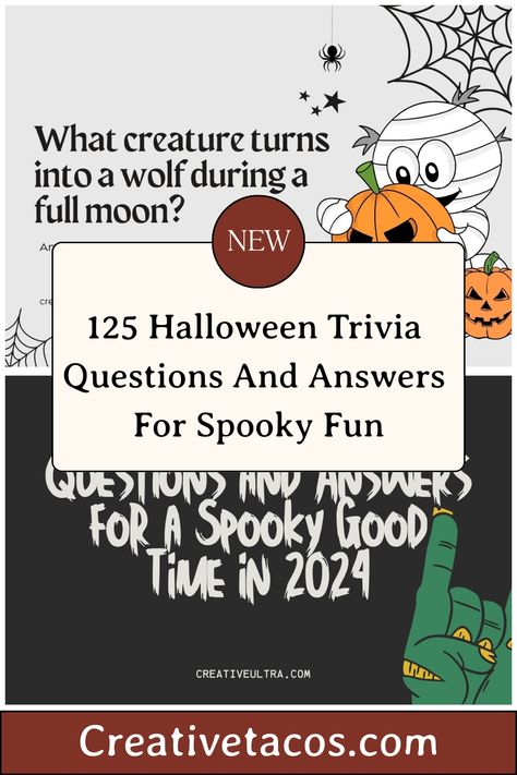 Test your Halloween knowledge with 125 Halloween trivia questions about movies, candy, and spooky facts. Great for parties & family fun in 2024! Halloween Trivia Questions And Answers, Spooky Facts, Halloween Trivia Questions, Halloween Trivia, Trivia Question, Halloween Facts, Trivia Questions And Answers, Trivia Questions, Questions And Answers