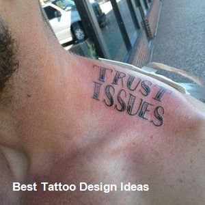 Tattoos for Men Design Ideas #tattooideas #newtattooideas Trust Issues Tattoo, Popular Tattoo Ideas, Skull Tattoos For Men, Forearm Tattoo Quotes, Chest Tattoo Ideas, Masculine Tattoos, Ring Finger Tattoos, Quote Tattoo, Cool Chest Tattoos